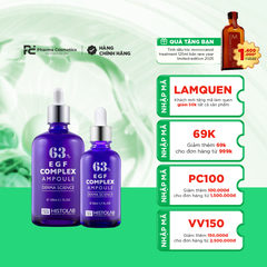 HISTOLAB EGF COMPLEX AMPOLUE 63% / TINH CHẤT TRẮNG DA, TĂNG ĐỘ ĐÀN HỒI, LÀM MỜ VẾT NHĂN (50ML)