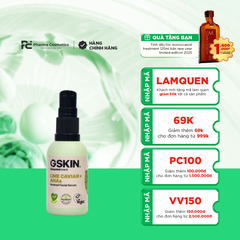 GSKIN LIME CAVIAR + AHAs FACIAL SERUM / TINH CHẤT DƯỠNG ẨM, CHỐNG OXY HOÁ VÀ CHỐNG LÃO HOÁ DA 