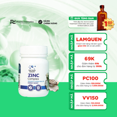 DEEP BLUE HEALTH ZINC COMPLEX / VIÊN UỐNG KẼM TĂNG CƯỜNG ĐỀ KHÁNG, TRỊ MỤN