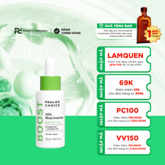 PAULA'S CHOICE 10% NIACINAMIDE BOOSTER/ TINH CHẤT THU NHỎ LỖ CHÂN LÔNG VÀ LÀM SÁNG DA PAULA'S CHOICE 10% NIACINAMIDE BOOSTER