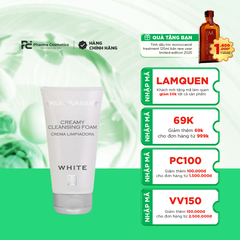 WHITE_CREAMY CLEANSING FOAMING / SỮA RỬA MẶT LÀM SẠCH & SÁNG DA CHỨA VITAMIN C TINH KHIẾT