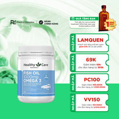 HEALTH CARE FISH OIL 1000MG OMEGA 3 / VIÊN UỐNG BỔ SUNG AXIT BÉO OMEGA 3 (DHA, EPA) BỔ CHO NÃO, TỐT CHO TIM