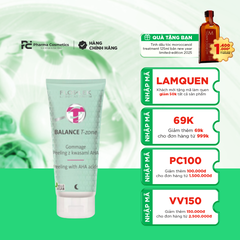 FLOSLEK BALANCE T-ZONE GOMMAGE PEELING WITH AHA ACIDS / TẨY DA CHẾT THUẦN CHAY -  “THỨC TỈNH” LÀN DA SÁNG KHỎE, MỊN MÀNG TỰ NHIÊN 