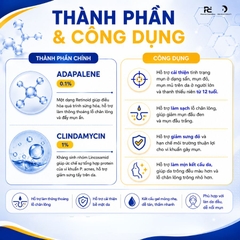 Clindamycine and Adapalene Gel Melacare Acne 15g: Giải Pháp Giảm Mụn Viêm Chuyên Sâu