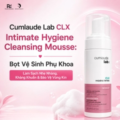Cumlaude Lab CLX Intimate Hygiene Cleansing Mousse: Bọt Vệ Sinh Phụ Khoa  Làm Sạch Nhẹ Nhàng, Kháng Khuẩn & Bảo Vệ Vùng Kín