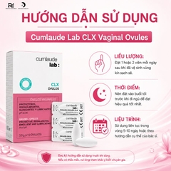 Cumlaude Lab CLX Vaginal Ovules: Viên Đặt Âm Đạo Kháng Khuẩn & Phục Hồi Niêm Mạc