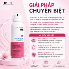 Cumlaude Lab Hydra Spray: Xịt Dưỡng Ẩm Phụ Khoa 360° – Giảm Ngứa Và Kích Ứng Tức Thì Chỉ Sau 5 Giây