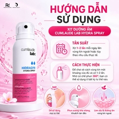 Cumlaude Lab Hydra Spray: Xịt Dưỡng Ẩm Phụ Khoa 360° – Giảm Ngứa Và Kích Ứng Tức Thì Chỉ Sau 5 Giây