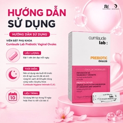 Cumlaude Lab Prebiotic Vaginal Ovules: Viên Đặt Phụ Khoa Ngăn Ngừa Tái Phát Viêm Nhiễm & Cân Bằng Hệ Vi Sinh