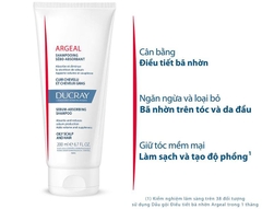 DUCRAY ARGEAL SHAMPOO / DẦU GỘI LÀM SẠCH BÃ NHỜN