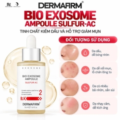 DERMAFIRM BIO EXOSOME AMPOULE SULFUR-AC / TINH CHẤT KIỀM DẦU VÀ ĐIỀU TRỊ MỤN
