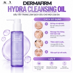 DERMAFIRM HYDRA CLEANSING OIL / DẦU TẨY TRANG LÀM SẠCH SÂU CHO MỌI LOẠI DA