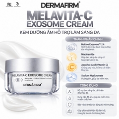DERMAFIRM MELAVITA-C EXOSOME CREAM / KEM DƯỠNG ẨM HỖ TRỢ LÀM SÁNG DA