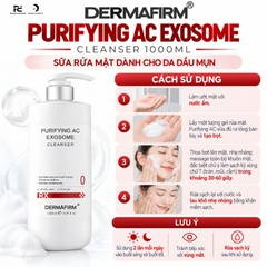 DERMAFIRM PURIFYING AC EXOSOME CLEANSER / SỮA RỬA MẶT CHO DA DẦU MỤN 1000ml