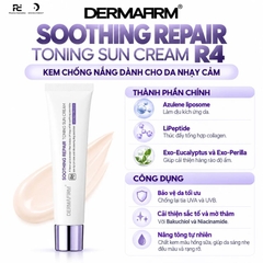 DERMAFIRM SOOTHING REPAIR TONING SUN CREAM R4 / KEM CHỐNG NẮNG CHO DA NHẠY CẢM