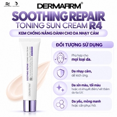 DERMAFIRM SOOTHING REPAIR TONING SUN CREAM R4 / KEM CHỐNG NẮNG CHO DA NHẠY CẢM