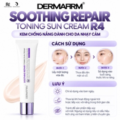 DERMAFIRM SOOTHING REPAIR TONING SUN CREAM R4 / KEM CHỐNG NẮNG CHO DA NHẠY CẢM