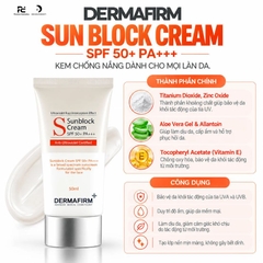 DERMAFIRM SUN BLOCK CREAM SPF 50+ PA+++ / KEM CHỐNG NẮNG CHO MỌI LÀN DA