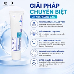 DIFFERIN CREAM 0.1%: Kem Đặc Trị Mụn Chứa Adapalene – Giảm Mụn Viêm & Cải Thiện Làn Da