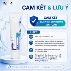 DIFFERIN CREAM 0.1%: Kem Đặc Trị Mụn Chứa Adapalene – Giảm Mụn Viêm & Cải Thiện Làn Da