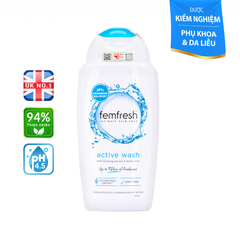 FEMFRESH ACTIVE WASH / DUNG DỊCH VỆ SINH PHỤ NỮ CAO CẤP CHO DA NĂNG ĐỘNG