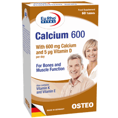 EURHO VITAL CALCIUM 600 / VIÊN UỐNG BỔ SUNG CANXI CHẮC KHỎE XƯƠNG