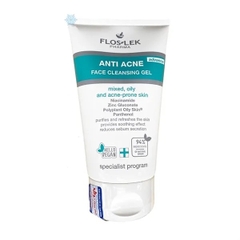 FLOSLEK ANTI ACNE BACTERIAL FACE CLEANSING GEL / SỮA RỬA MẶT LÀM SẠCH VÀ DIỆT CÁC VI KHUẨN GÂY MỤN