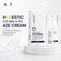 HYAESTIC 0,5% BHA & 10% AZE CREAM: Kem Dưỡng Hỗ Trợ Giảm Mụn & Sáng Da, Phục Hồi Làn Da Tươi Tắn