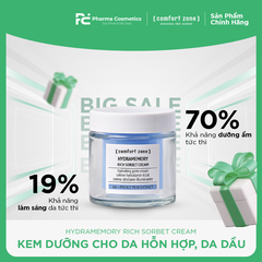 HYDRAMEMORY RICH SORBET CREAM/ KEM DƯỠNG CHO DA HỖN HỢP/ DẦU