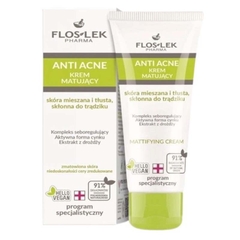 FLOSLEK ANTI ACNE 24H MATTIFYING CREAM: Kem Dưỡng Ẩm & Kiểm Soát Dầu Nhờn Cho Da Mụn Suốt 24h