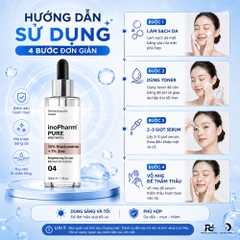 INOPHARM 10% NIACINAMIDE + 1% ZINC: Tinh Chất Dưỡng Ẩm, Giảm Mụn & Sáng Da Toàn Diện