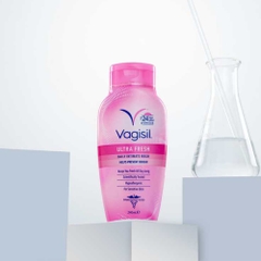 VAGISIL ULTRA FRESH DAILY INTIMATE WASH: Gel Vệ Sinh Phụ Nữ - Sạch Sâu, Ngăn Mùi 24h & Cân Bằng pH