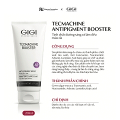 GIGI TECMACHINE ANTIPIGMENT BOOSTER / TINH CHẤT LÀM MỜ SẮC TỐ, LÀM SÁNG, ĐỒNG ĐỀU MÀU DA KẾT HỢP TRONG LIỆU TRÌNH CHUYÊN SÂU ĐIỆN DI, SIÊU ÂM 