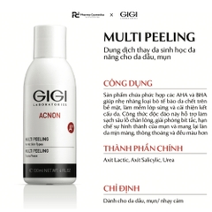 GIGI ACNON MULTI PEELING / DUNG DỊCH PEEL DA CHUYÊN NGHIỆP DÀNH CHO DA DẦU, MỤN 