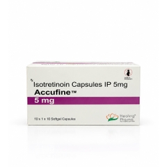 (Date 2028) Accufine 5mg – Viên Isotretinoin liều thấp điều trị mụn trứng cá nặng