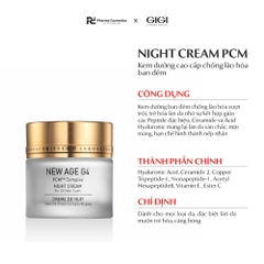 GIGI NEW AGE G4 NIGHT CREAM / KEM DƯỠNG CAO CẤP CHỐNG LÃO HOÁ DA BAN ĐÊM 