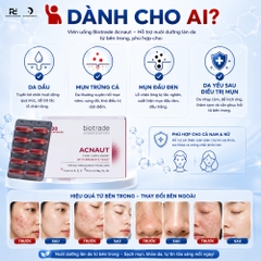 Biotrade Acnaut Food Supplement – Viên Uống Trị Mụn Giải Pháp Sạch Mụn Từ Bên Trong
