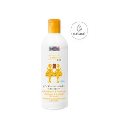Ziaja Kids Kids Shampoo & Shower Gel Cookies 'n' Vanilla Ice Cream 400ml – Sữa Tắm Gội 2in1 Dịu Nhẹ Cho Bé Từ 3 Tuổi