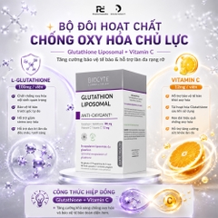 BIOCYTE GLUTATHION LIPOSOMAL: Viên Uống Chống Oxy Hóa Cao Cấp - Sáng Da, Bảo Vệ Tế Bào Tối Đa