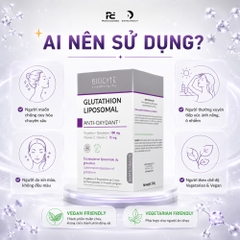 BIOCYTE GLUTATHION LIPOSOMAL: Viên Uống Chống Oxy Hóa Cao Cấp - Sáng Da, Bảo Vệ Tế Bào Tối Đa