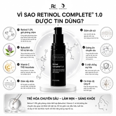 REVISION Retinol Complete® 1.0 – Tinh Chất Retinol Cô Đặc Giúp Trẻ Hoá, Sáng Khỏe Và Giảm Dấu Hiệu Tuổi Tác