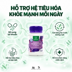 Lifestream Advanced Probiotics 30 Capsules – Men vi sinh đa chủng hỗ trợ tiêu hóa và sức khỏe đường ruột