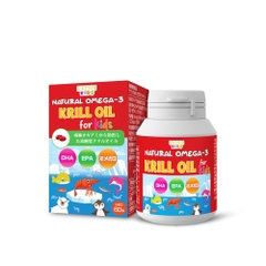 EIKENBI NATURAL OMEGA-3 KRILL OIL FOR KIDS: Dầu Nhuyễn Thể Tinh Khiết Cho Trí Não Và Thị Lực Của Bé