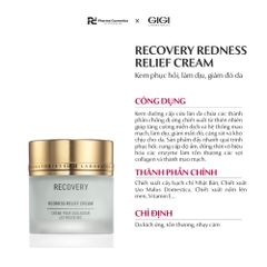 GIGI RECOVERY REDNESS RELIEF CREAM / KEM DƯỠNG PHỤC HỒI, LÀM DỊU, GIẢM ĐỎ, CẤP CỨU CHO LÀN DA KÍCH ỨNG HOẶC SAU ĐIỀU TRỊ LĂN, PHI KIM  
