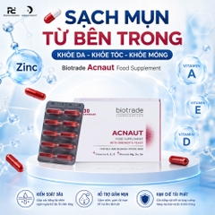 Biotrade Acnaut Food Supplement – Viên Uống Trị Mụn Giải Pháp Sạch Mụn Từ Bên Trong