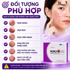 ACNOTIN 20 / THUỐC ĐIỀU TRỊ MỤN TRỨNG CÁ NẶNG  