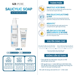 KB PURE SALICYLIC SOAP GEL: TẨY TẾ BÀO CHẾT BHA DẠNG RỬA TRÔI