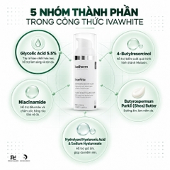 IVAWHITE WHITENING NIGHT FLUID: Sữa Dưỡng Ban Đêm - Giảm Sạm, Nám & Tăng Sắc Tố