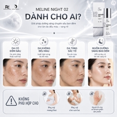 MELINE Caucasian Skin Night 02 – Kem Đêm Hỗ Trợ Làm Mờ Đốm Sắc Tố & Dưỡng Sáng Đều Màu Da