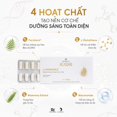 Heliocare Luminance Brightens and Evens Skin Tone – Viên Uống Hỗ Trợ Dưỡng Sáng, Đều Màu Da Và Chống Oxy Hóa